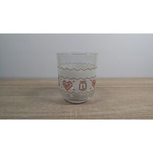 Holiday Nutella 2024 Holiday Jar Glass Sweater Pattern Red Hearts Collectible